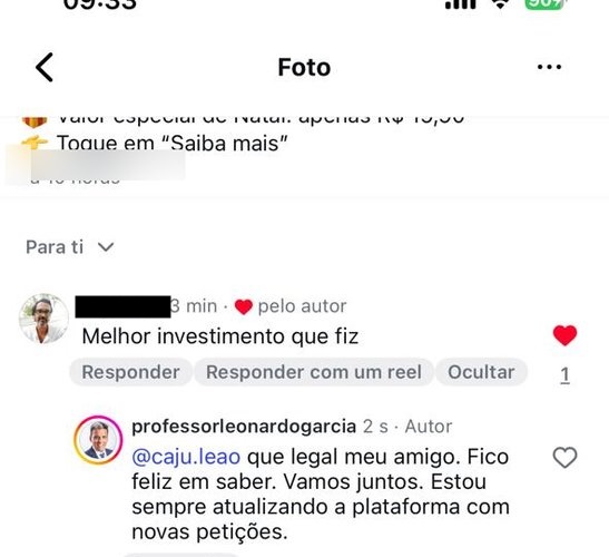 Depoimento: melhor investimento